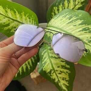 Rayban Mirrored Aviator Sunglasses